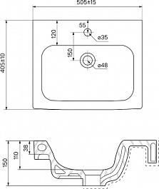 Iddis Мебельная раковина Wash Basin 50 – фотография-2